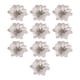 thumbnail image 4 of Conjunto de 10 piezas de flores artificiales resplandecientes para celebrar la Navidad, centro de mesa, adornos festivos para bodas, guirnalda hecha Plata, 4 of 8