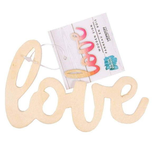 On the Surface™ Décoration Murale en Bois « Love »