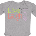 thumbnail image 4 of Inktastic Live, Laugh, Love Boys Long Sleeve Baby Bodysuit, 4 of 5