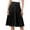 Black, variant on Dpytoraw Simple Comfy Basic Solid Color Stretch A Line Flared Knee Length Skirt Black S