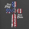 thumbnail image 6 of Wild Bobby Stand For The Flag Kneel for The Cross USA Flag Men Tee, 6 of 6