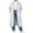White, variant on Chiccall Kids Long Length Full Zip Hooded Zip Jacket Drawstring Hem Pockets Oversized Soft Daily School Shopping Walking Travel Holiday Street Casual Outer Hooded Zip Jacket for Boys
