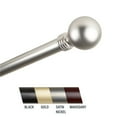 thumbnail image 1 of Central Design 100-01-285 Globus Tringle à Rideau de 1 Po, 28 à 48 Po - Nickel Satiné, 1 of 1