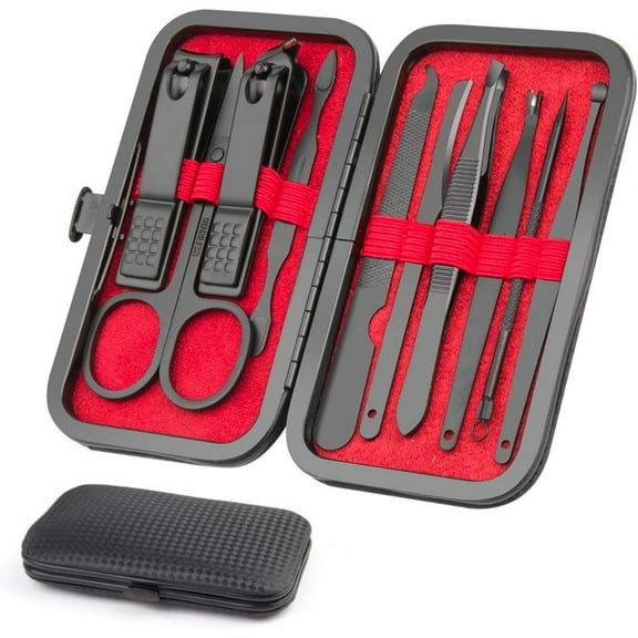 Mens Grooming Kit, Nail Care Set, Manicure Kit for Men and Women,Nail Kit,Grooming Kit,Manicure Set Nail Clippers File,Nail Clipper Set,Care Kit,Gifts for Men(10PCS)