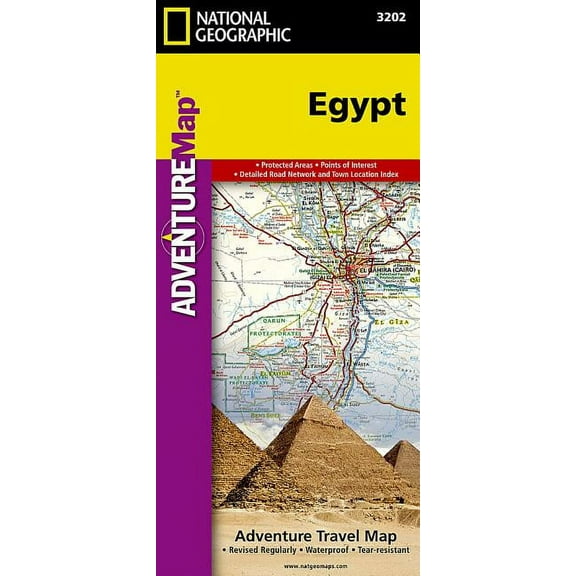 National Geographic Adventure Map Egypt Map, Book 3202, (Paperback)