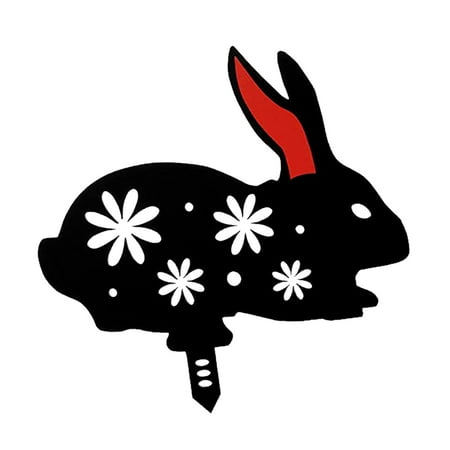 

WOXINDA Decoration Rabbit Easter Garden Insert Hollow Ground Card Garden Rabbit Rabbit Card Slot