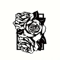 Metal Rose Wall Art Large Plants Metal Wall Art Rose Wall Decorative Flowers Decorative Wall Art Flowers Metal Signs