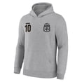 thumbnail image 3 of Buzo canguro con capucha Icon Sports Messi Argentina para niños, gris claro, 3 of 7