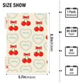 thumbnail image 3 of Haosy Cherry Hearts Bows on Cream Notebooks 1-subject Journal 60 Sheets A5 College Ruled Paper Detachable Ring 8.3"x5.7", 3 of 8