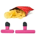 Novelty Chip Clips Chip Bag Clips，Assorted Sizes Colors Food Bag Clips
