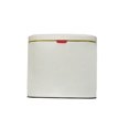 thumbnail image 1 of Cubo de basura pequeño Wosthever 4L Acero inoxidable blanco mate, 1 of 6