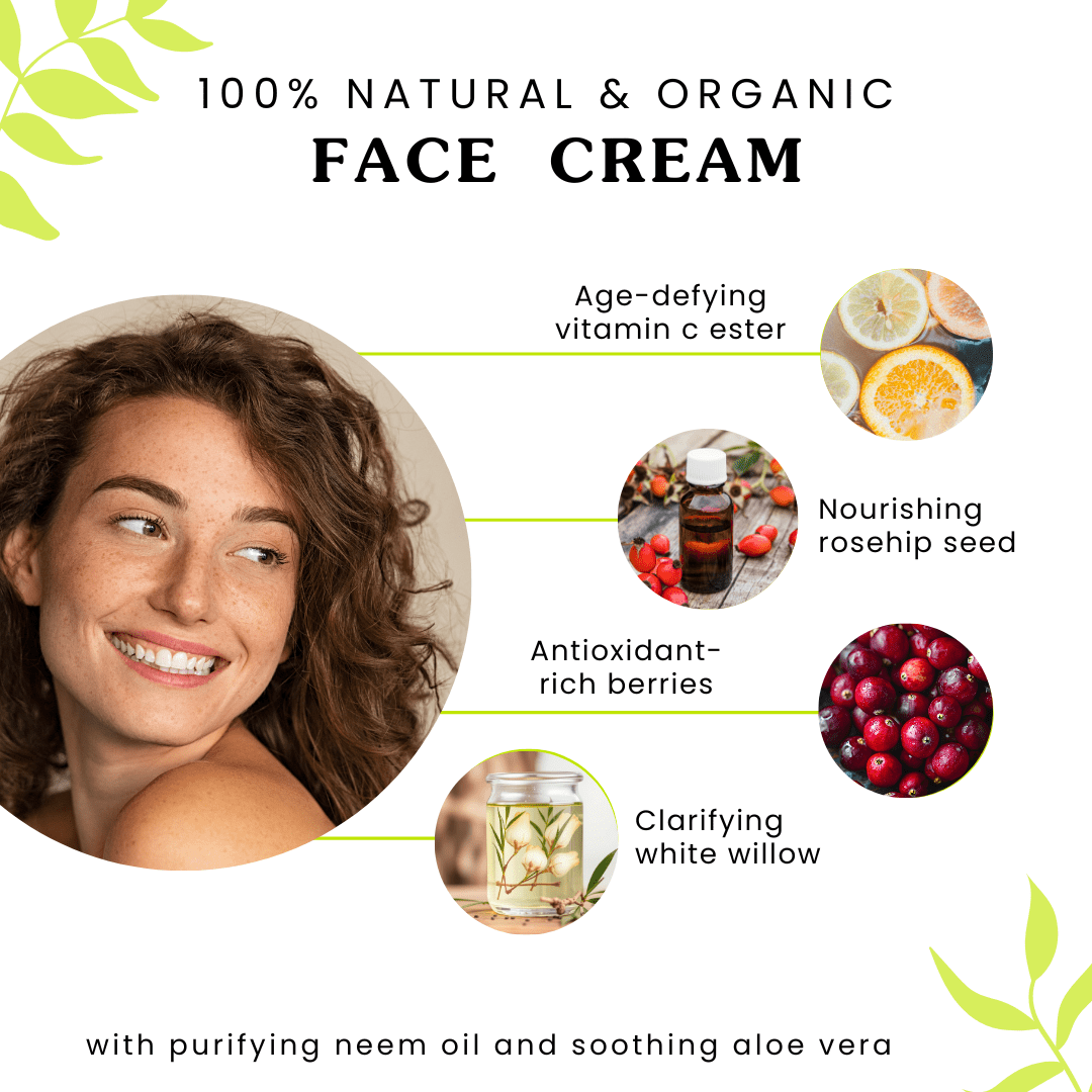 Isabella's Clearly VIT-C, Age Defying Vitamin C Moisturizer for Face & Neck | Natural & Organic Hydrating, Skin Brightening Cream for Men & Women for Radiance & Firmness | Made in USA