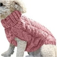 thumbnail image 2 of Taylonsss Fashiom Solid Winter Dog Sweater Knitted Warm Sleeveless Pet Clothes, 2 of 6
