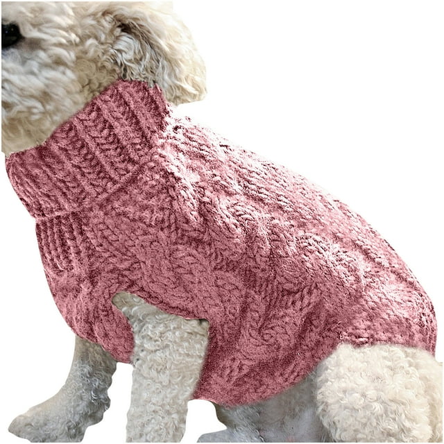 Fashiom Pets Solid Winter Dog Sweater Knitted Warm Sleeveless Pet Clothes