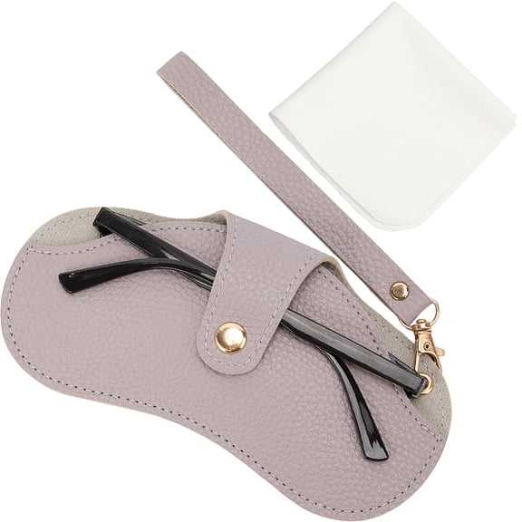 Soft Leather Sunglasses Bag Portable Glasses Case Leather Glasses Case Eyeglasses Slim Pouch Holder Organizer DIY