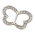 thumbnail image 4 of Hebilla de diamantes de imitación, elegante artesanía, deslizador de cinta nupcial para ropa, cinta para mujer Mariposa Argenta, 4 of 9