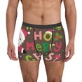 thumbnail image 2 of Bingfone Ho Ho Ho Merry Christmas Men's Underwear - Casual Stretch Boxer Briefs-Large, 2 of 7