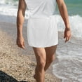 thumbnail image 4 of WRITWAA 1Set Mens Wrap Around Towel White Microfiber Prevent Exposure for Swimming Pool, 4 of 8