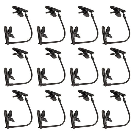 

20Pcs Windproof Clips Retainer Hat Leash Windy Clip Holder for Fishing Boating Sailing (Black)