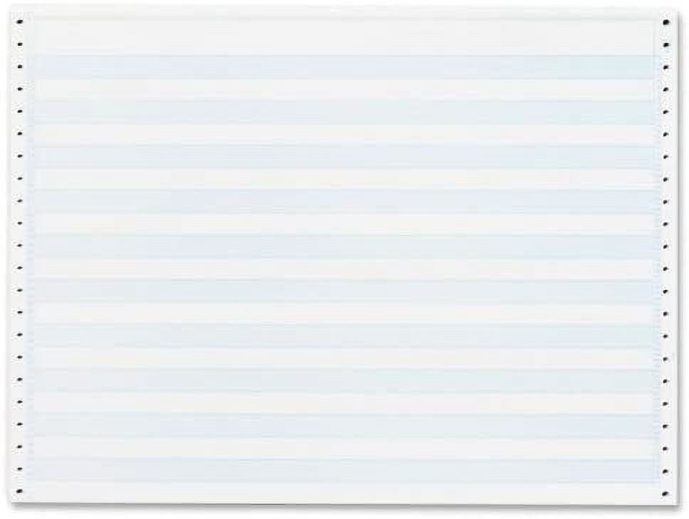 Sparco Computer Paper, 1/2-Inch Blue Bar, 20 lbs, 14-7/8 x 11 Inches, 2400 Count SPR02180