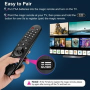 Voice Magic Remote AKB75855501 for LG OLED QNED NanoCell Webos Smart TV Magic Remote Control Replacement AN-MR20GA MR19BA MR18BA MR650A,with Pointer Function
