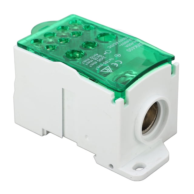 Bloc Terminal Boîte de Jonction DIN Rail Ligne Principale Distribution d'Énergie Universelle 690V 400A Vert