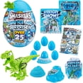 thumbnail image 1 of Smashers Dino Ice Age Raptor Series 3 by ZURU Surprise Egg with Over 25 Surprises! - Slime, Dinosaur Toy, Collectibles, Toys for Boys and Kids (Raptor) , Blue, 1 of 5