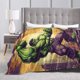 thumbnail image 5 of Manta de franela de Hulk, suave y acogedora manta de felpa para todas las estaciones para niños y niñas, manta ligera y cálida para cama, sofá o viaje, 80 x 60 pulgadas, 5 of 8