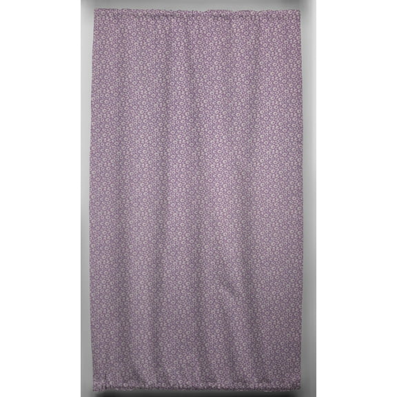 Crazy for Daisies French Door Curtain Panel with Tie Back by Penny's Needful Things (Unlined) (Lilac)