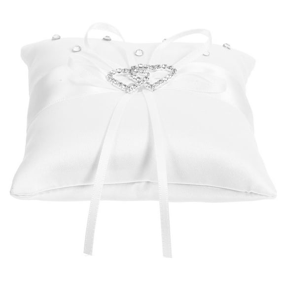 GOOHOCHY  10 *10cm Wedding Pillows for Rings Bearer Women Decorations Bride White