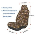 thumbnail image 2 of Picia Turkey Sunflower Harvest Print Waterproof Sweating Car Seat Cover for Post Gym Workout, Running, Beach and Hiking, Universal Fit Anti-Slip Bucket Seat Protector, 2 of 5