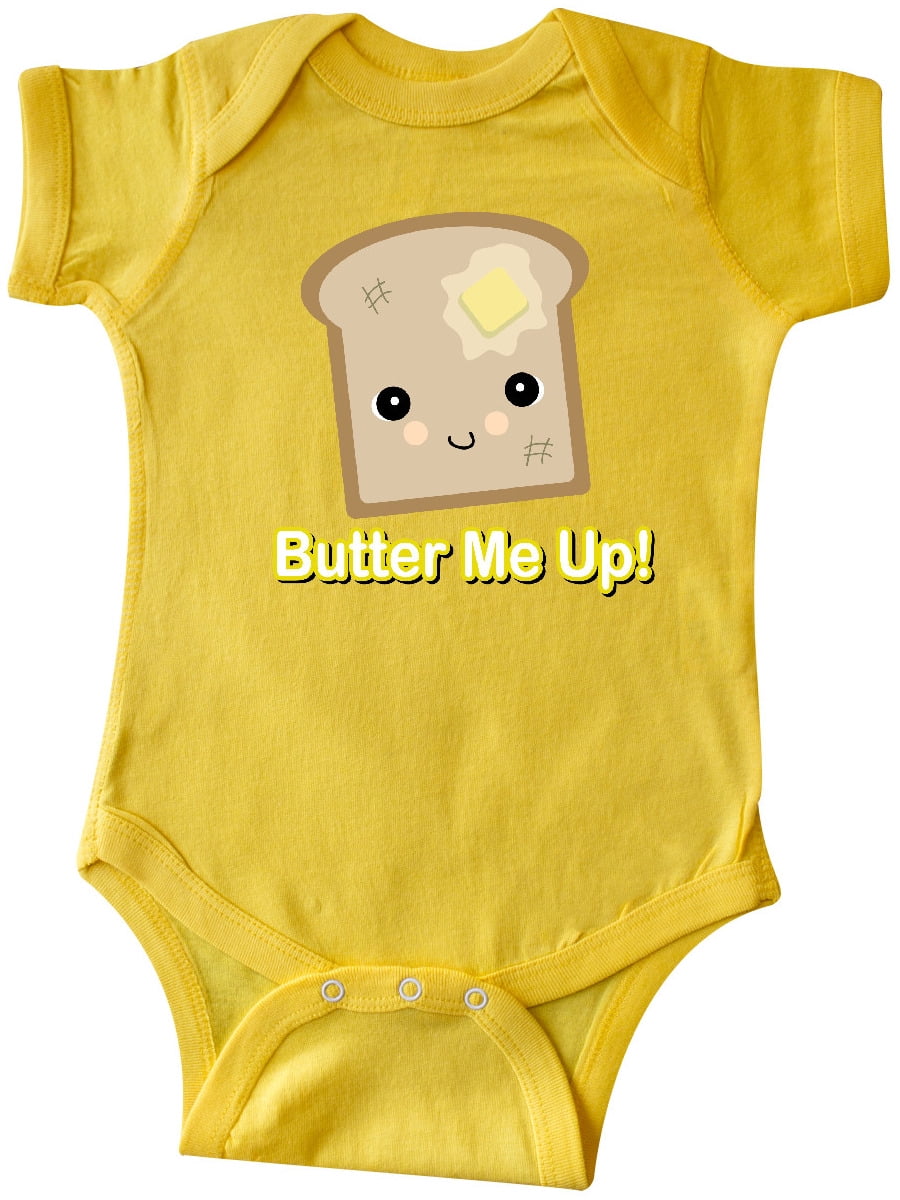 inktastic Butter Me Up Toast Long Sleeve Creeper