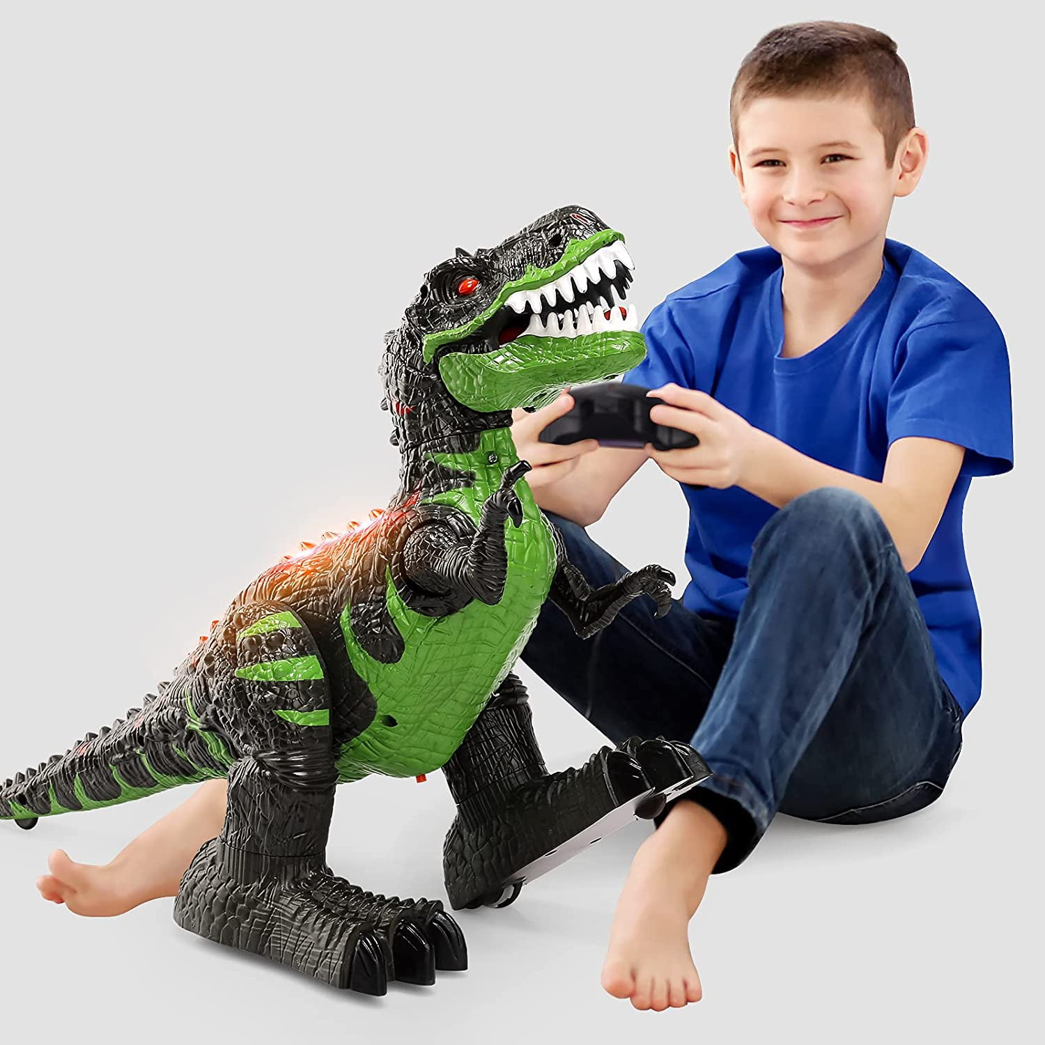 Intelligent Interactive Smart Toy Dinosaur Robot Remote Toys Gift Sound Light 