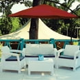 thumbnail image 6 of Pure Garden 10-Foot Offset Patio Umbrella with Easy Crank and Base (Red), 6 of 6