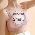thumbnail image 1 of Ropa interior de látex para mujer, pecho grande, llamativo, sujetador pequeño, accesorio plegable, pecho fino, talla grande, copa completa, encaje, 1 of 5