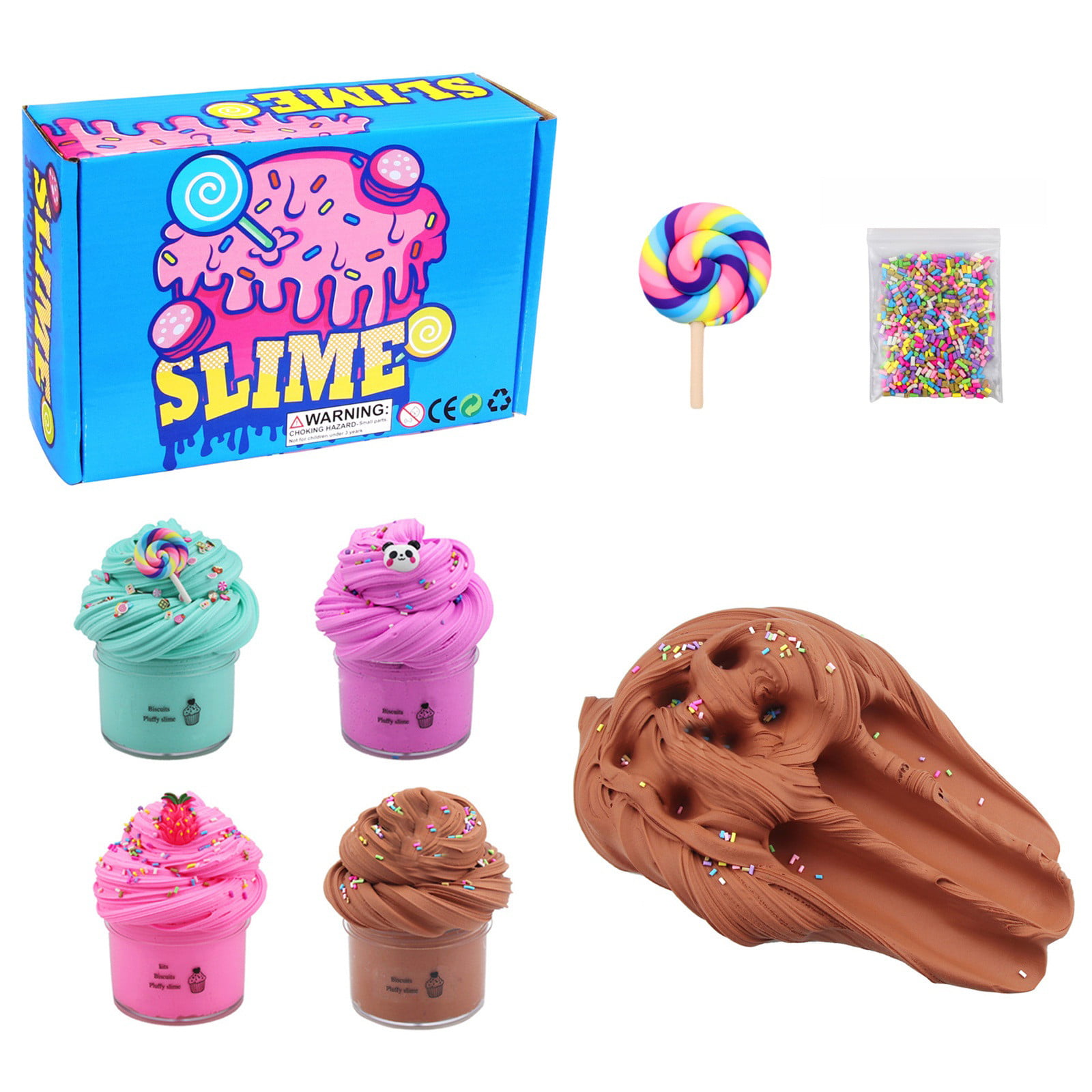 Laevo Rainbow Slime Kit for Girls and Boys