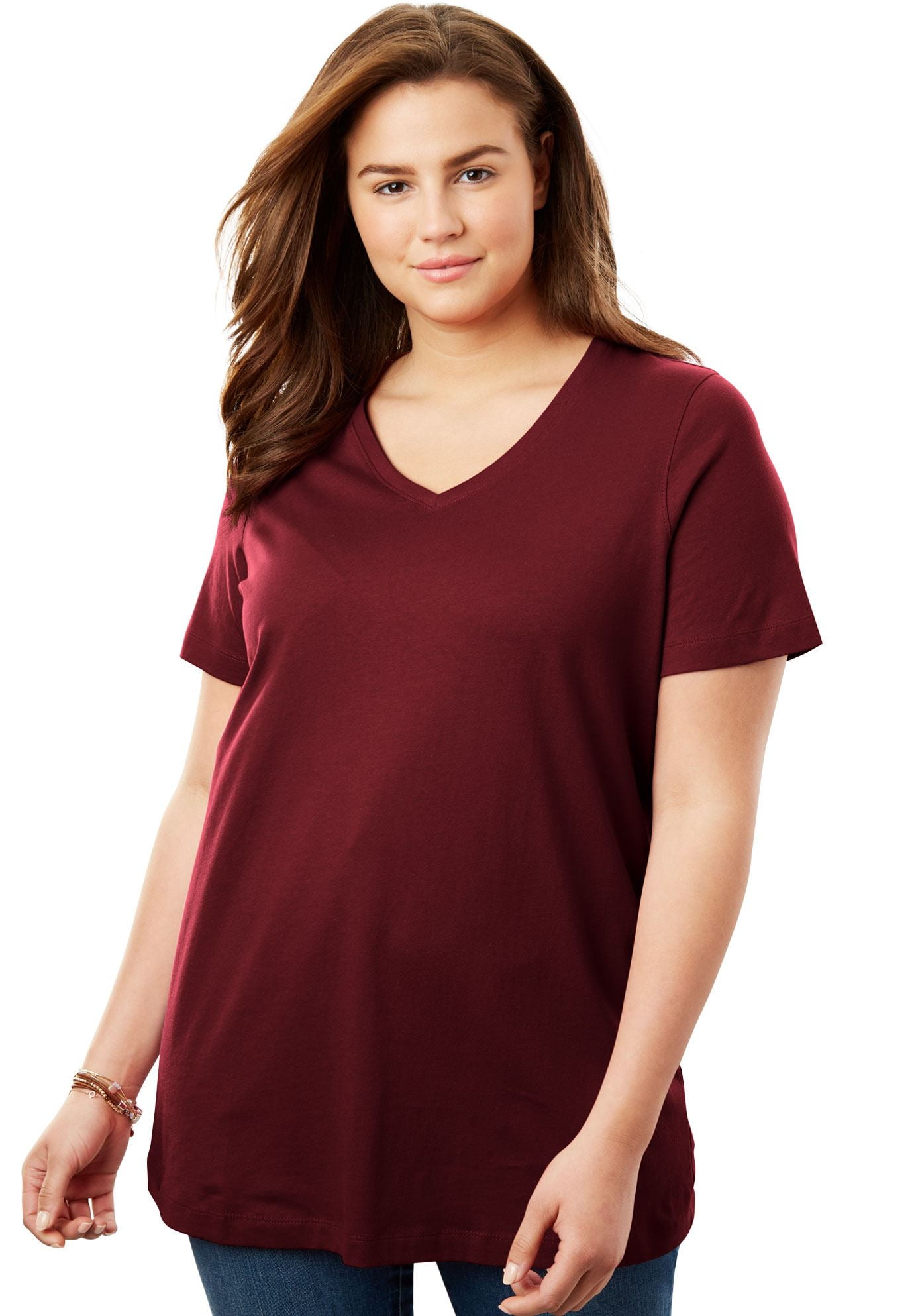 Plus Size Vneck Perfect Tee