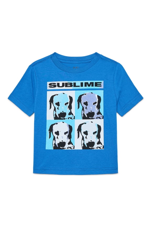 Sublime Dalmation Toddler Graphic Tee with Short Sleeves, Sizes 12M-5T