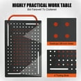 thumbnail image 3 of QinaQin Table de Soudage en Acier Robuste 36 x 24 Pouces avec Roues, Capacité de 600 Lb et Double Tablette, 3 of 7