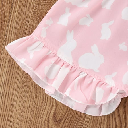

Cathalem Girls 7-8 Clothes Toddler Girls Cake Suspender Baby Printed Romper Rabbit Bowknot Easter Jumpsuit Girls Smocked Outfit Pink 18-24 Months