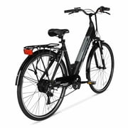 Hyper Bicycles 36V 700C Electric Commuter E-Bike, Adult Ages 13+, Pedal-Assist, 250W Motor, Black