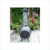 Leaf Chimenea 53 Inch With Grill - Antique Pewter