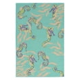 thumbnail image 2 of Playa Seahorses Cool Rug-Color:Blue,Size:7'6"Lx4'10"Wx0.125"H, 2 of 2