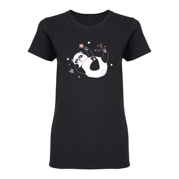 Cute Little Panda Falls Shaped Tee Women's -Image by Shutterstock