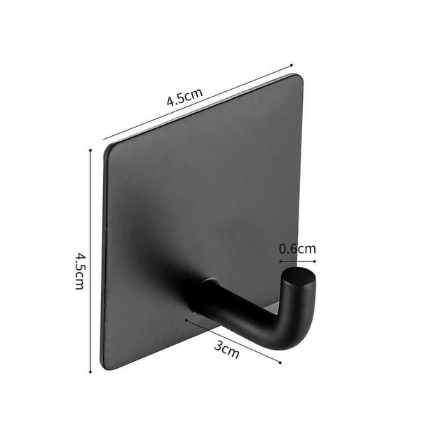 Gancho de acero inoxidable 304, gancho adhesivo fuerte, gancho para ropa en la parte posterior de la puerta, gancho para ropa, gancho de metal no perforado
