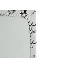 thumbnail image 2 of Funny Fitted Sheet, Funny Sheep Patterns on Meadow with Flower Comic Doodle Playroom Kids Art Print, Soft Decorative Fabric Bedding, Twin Size, Black White, by Ambesonne, 2 of 2