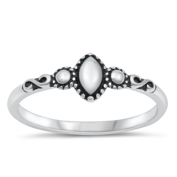 Vintage Bali Infinity Bead Ring .925 Sterling Silver Band Jewelry Female Male Unisex Size 8