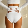 thumbnail image 6 of Shapewear for Women Tummy Control Sexy Panties Underwear For Out Lace-up Lace Panty Crochet Hollow Under Shorts for Dresses Firm Control Shaping Thong, 6 of 7