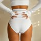 thumbnail image 3 of Gibobby Lencería sexy Nueva ropa interior de ganchillo hueca con cordones, bragas para mujer, bragas sexis de encaje íntimas(Blanco, M), 3 of 5