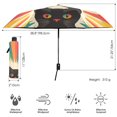 thumbnail image 3 of FORMRS Travel Umbrella Folding Auto Open Close Windproof Rain UV Protection, Colorful Black Cat, 3 of 8